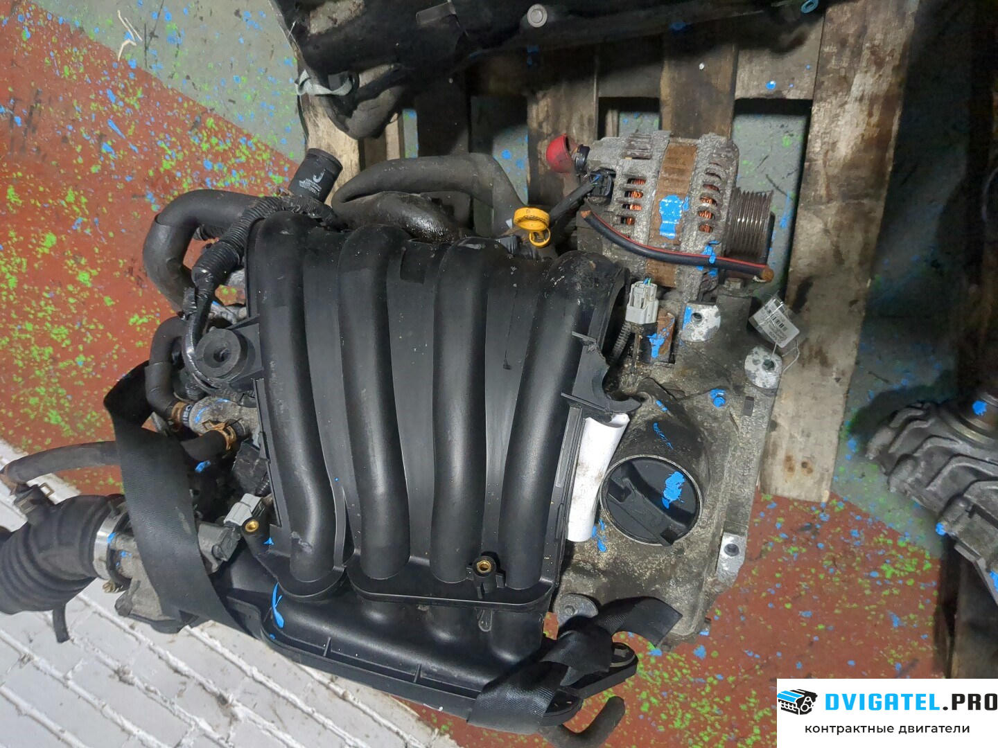 Двигатель Nissan Note E11 2006 - 2013 HR16DE 1.6 л., Бензин, Инжектор, артикул 9272516